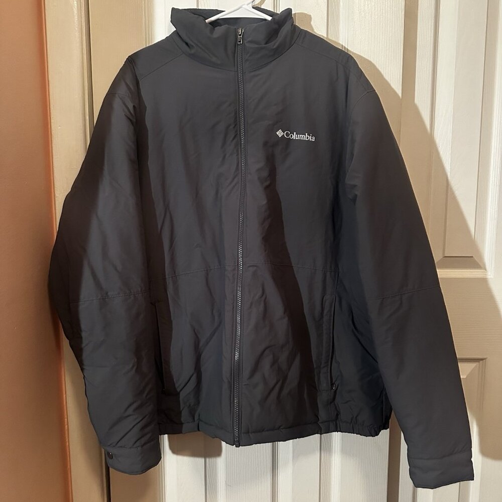 Columbia Men's Fleece Lined Jacket In The Color Gray XL